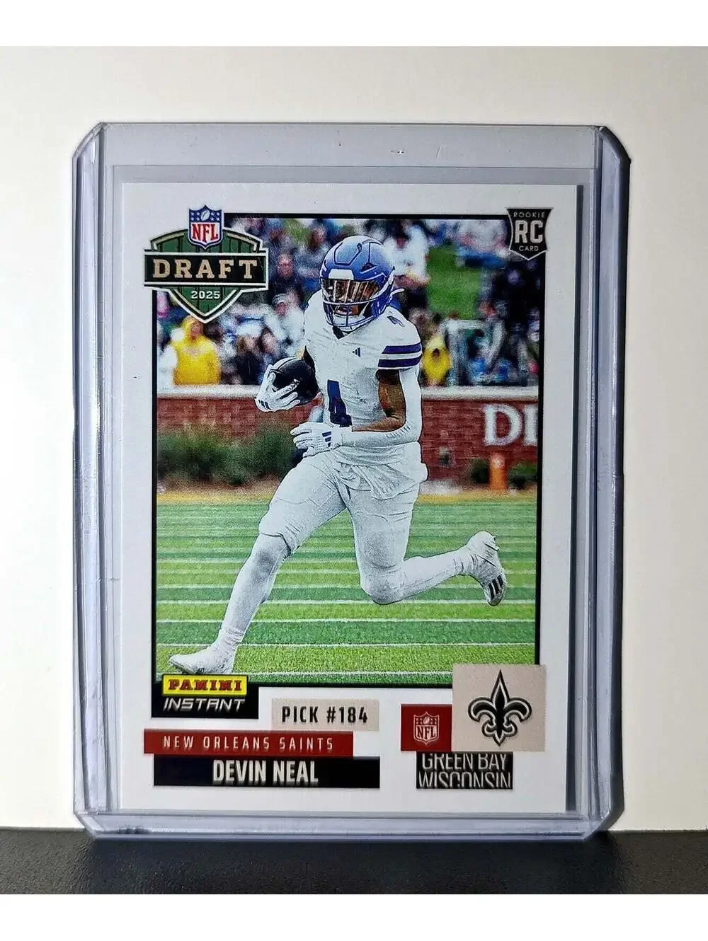 Devin Neal Rookie 2025 NFL Draft #34 Football Card New Orleans Saints 1 of 720